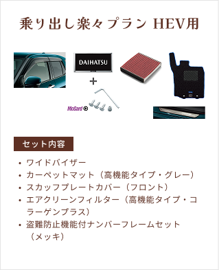 乗り出し楽々プラン HEV用